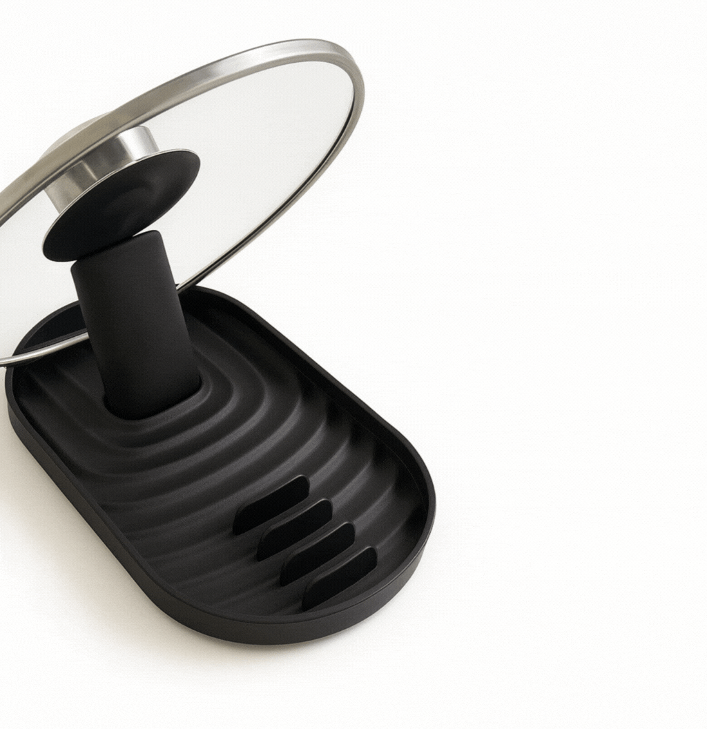 Składany uchwyt na pokrywki i akcesoria kuchenne 🍳