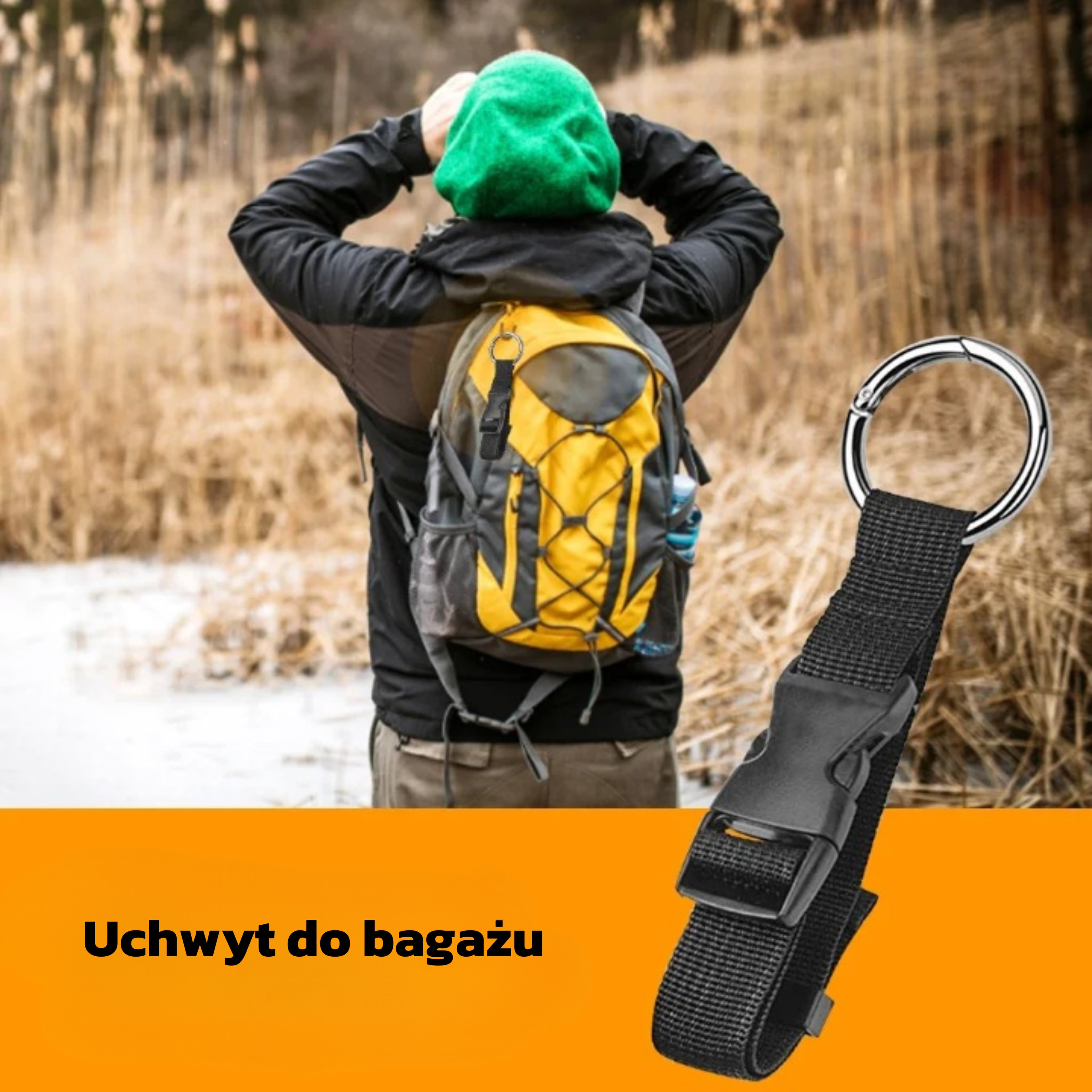 Podróżny pas do bagażu z klamrą🎒