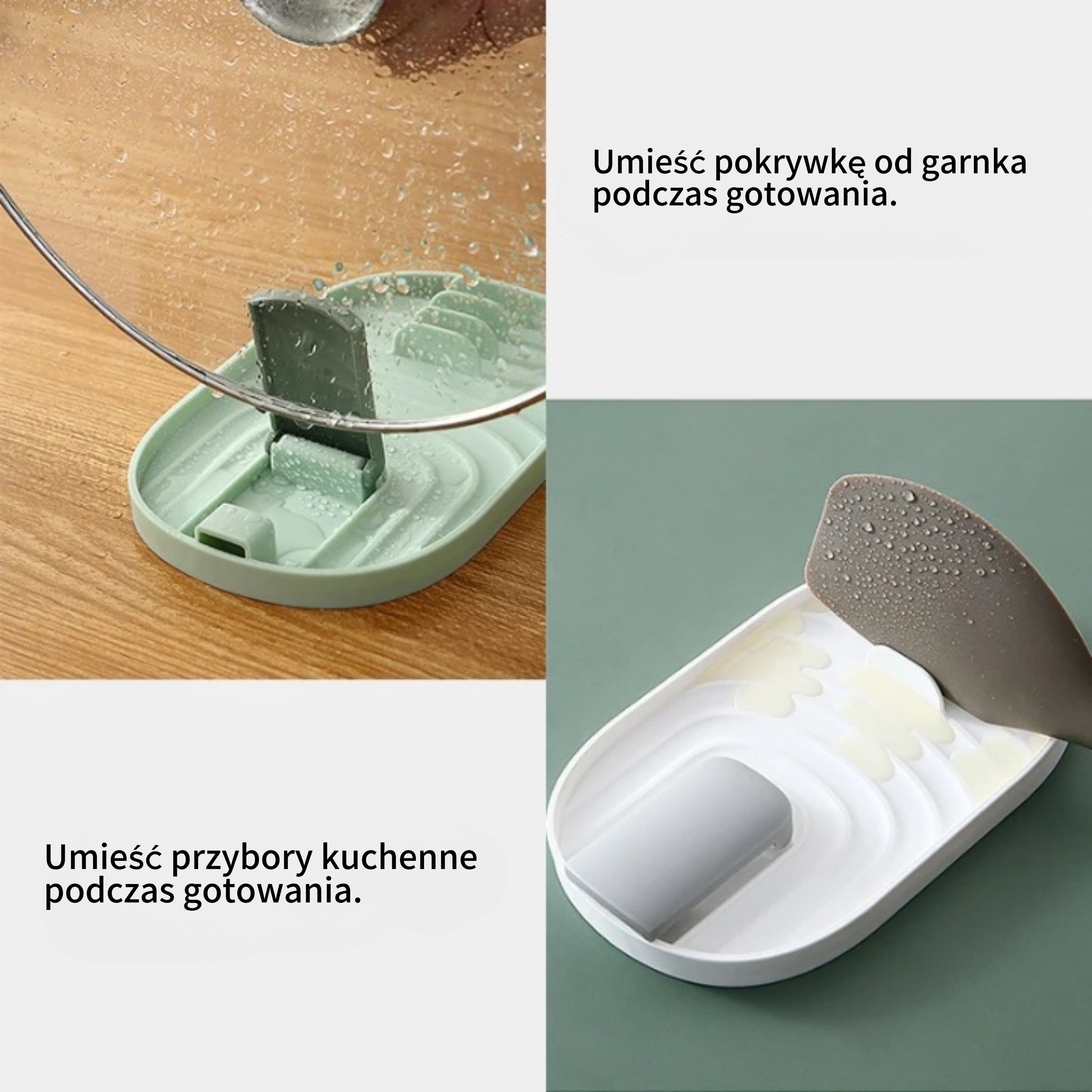 Składany uchwyt na pokrywki i akcesoria kuchenne 🍳
