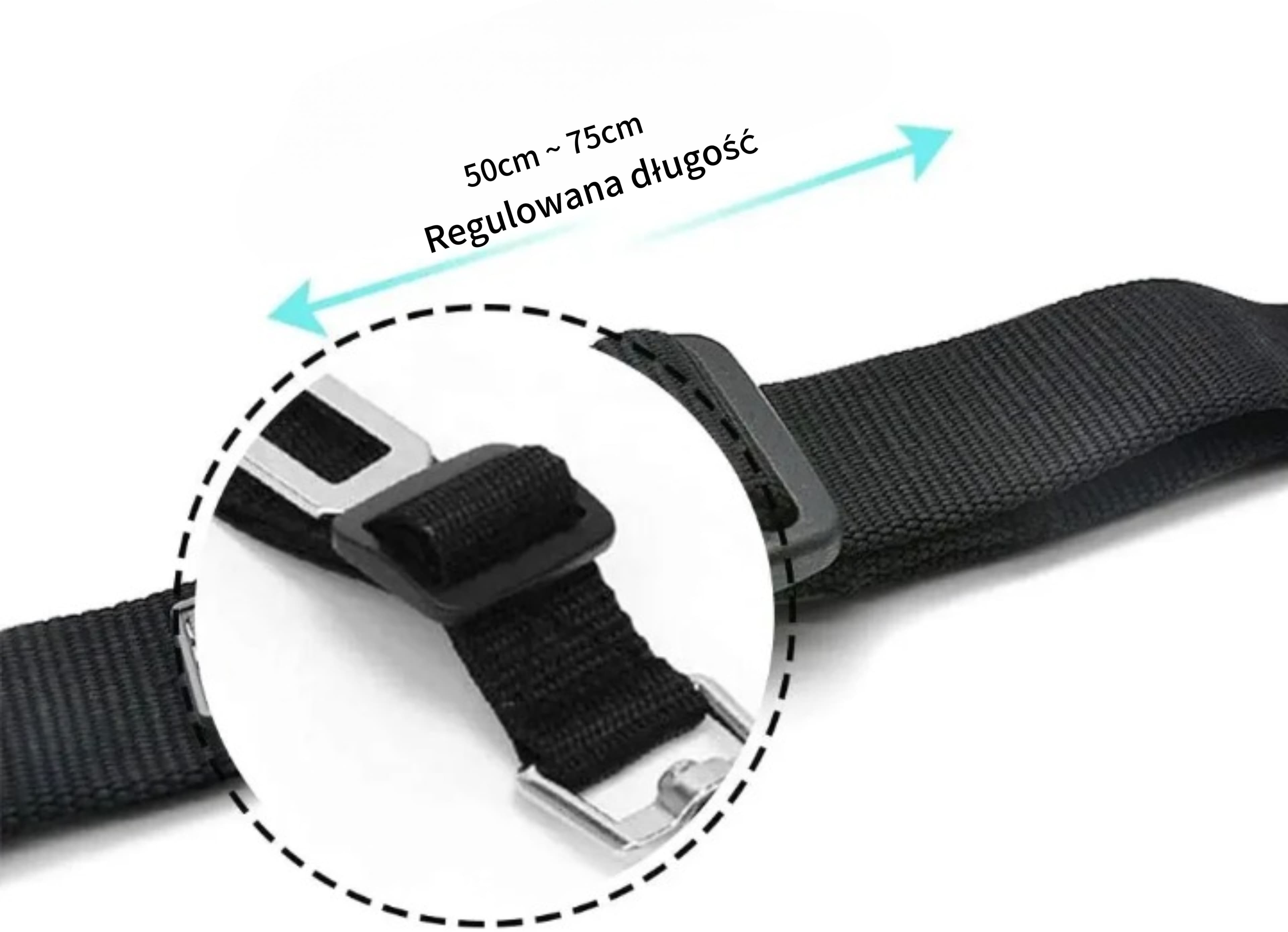 Regulowany pas bezpieczeństwa dla zwierząt do samochodu 🐾